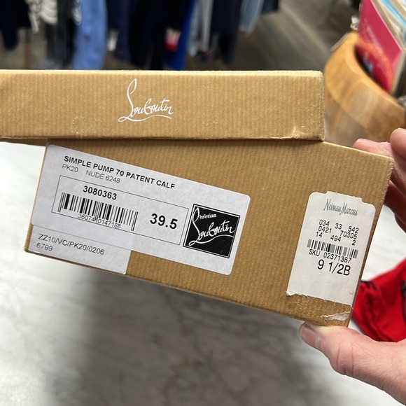 Christian Louboutin Simple Pump 70 in Patent Nude 6248 Size 39.5 - Picture 3 of 14